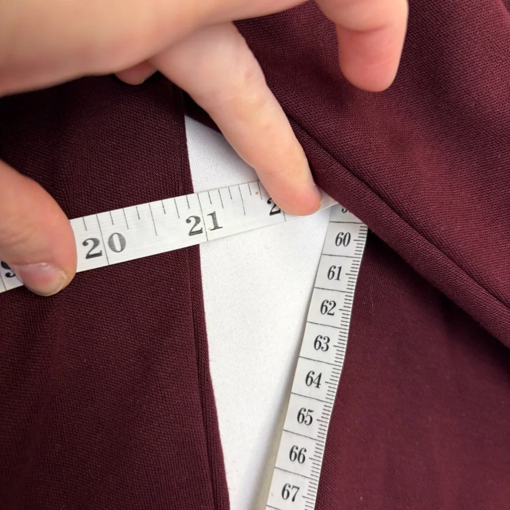 Hart Schaffner Marx Mens Burgundy 1/4 Quarter‎ Zip Pullover Sweater Medium